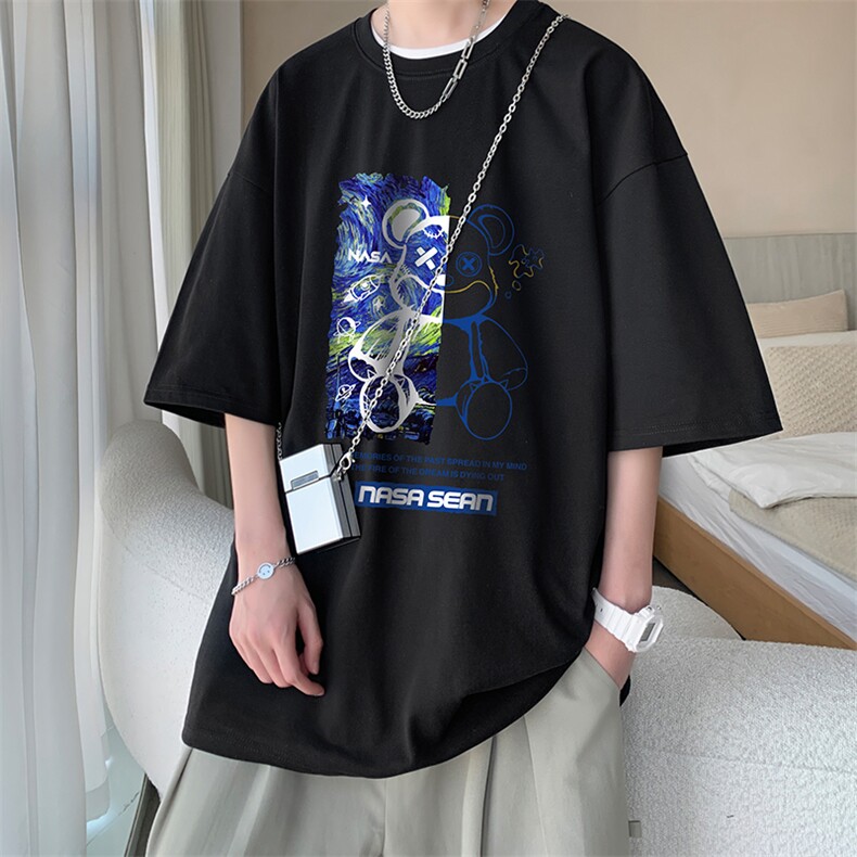 230g重磅纯棉短袖t恤男大码半袖半截袖DX17290-P20,男装T恤,电商A040