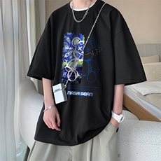 230g重磅纯棉短袖t恤男大码半袖半截袖DX17290-P20，男装T恤，电商A040