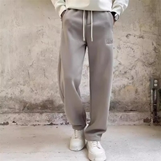 高品质阔腿裤立体刺绣男女直筒百搭运动休闲卫裤弯刀裤SK112P37，男装休闲裤，星座1112-1