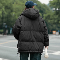 冬上新加棉加厚棉服中性纯色连帽棉衣外套男女8333-P115控价158，男装棉衣，电商A441-1