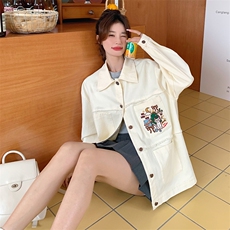 2024春秋季外套女中长款宽松休闲，女装短外套，秋水欣儿