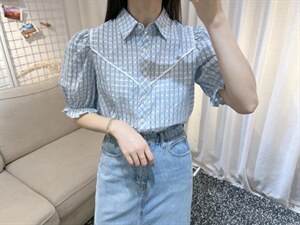 DINO BIENS【现货】 夏季新款  韩系泡泡袖上衣图片
