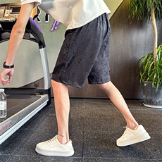 风冰丝提花五分裤子男社会小伙店主风短裤夏季新款2265-P40，男装牛仔裤，星座313B-2(原星座309A-2)