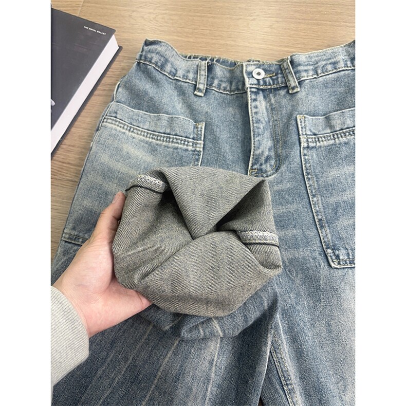 B221美式ins高街暗黑小众重工艺直筒牛仔裤LK24348-特P48控89.9,男装牛仔裤,电商B221