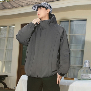 棉衣男宽松连帽加厚棉袄DSA157B-M8855-TP88图片
