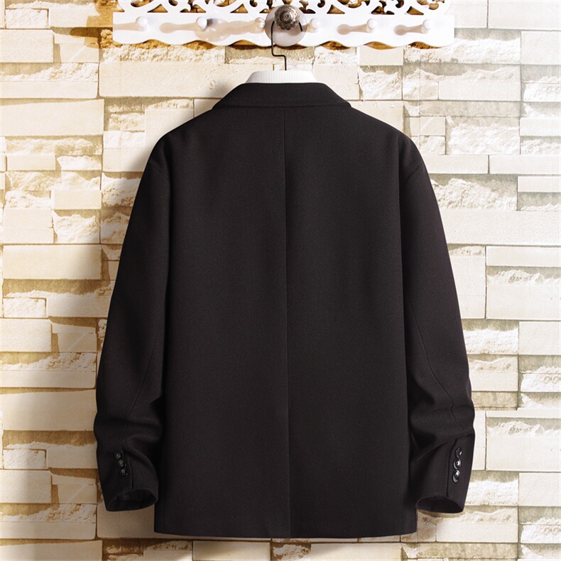 N6169/P95加棉P105冬季新开叉呢料毛呢西服男宽松外套上衣呢大衣,男装西服,电商A141