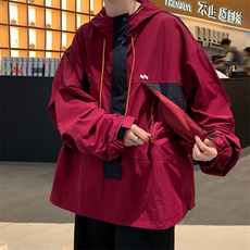 A959-P65秋季立领户外工装夹克男装韩版潮流拼色连帽冲锋衣外套，男装夹克，星座512-6