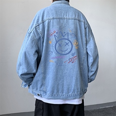 牛仔夹克男大码牛仔外套男茄克NJ77180-P60，男装夹克，电商A040