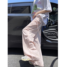 清凉冰丝裤垂坠感宽松口袋设计工装伞兵裤7XZ502-K761-P55控79，男装工装外套，星座502