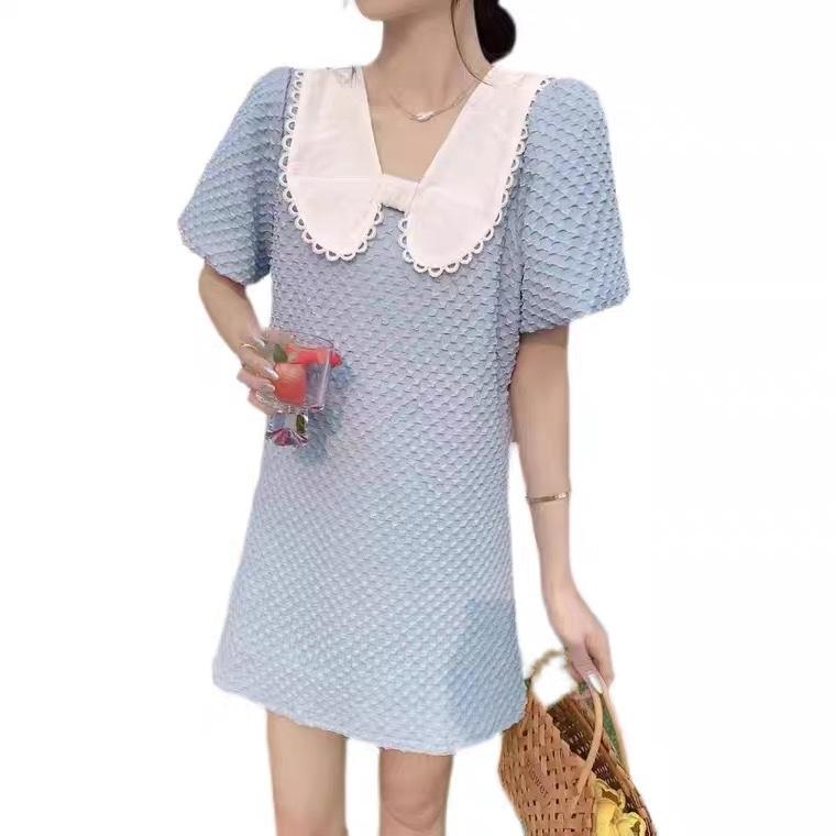 x新款夏装时尚韩版连衣裙娃娃领,女装连衣裙,米尤