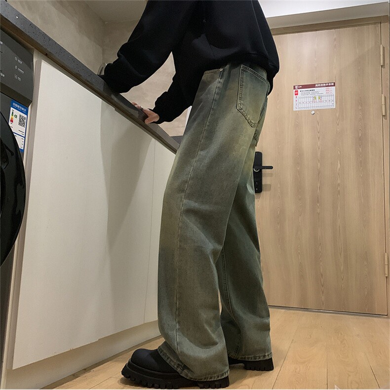 XZ-221-5/K6300/P55控78高品质复古渐变撞色废土做旧牛仔裤,男装牛仔裤,星座221-5