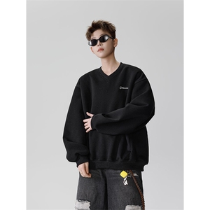 刺绣v领卫衣男 cp120-特p40图片