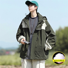 2023冬上新三合一冲锋衣潮加绒羽绒服外套男女8300-P210控价299，男装羽绒服，电商A441-1