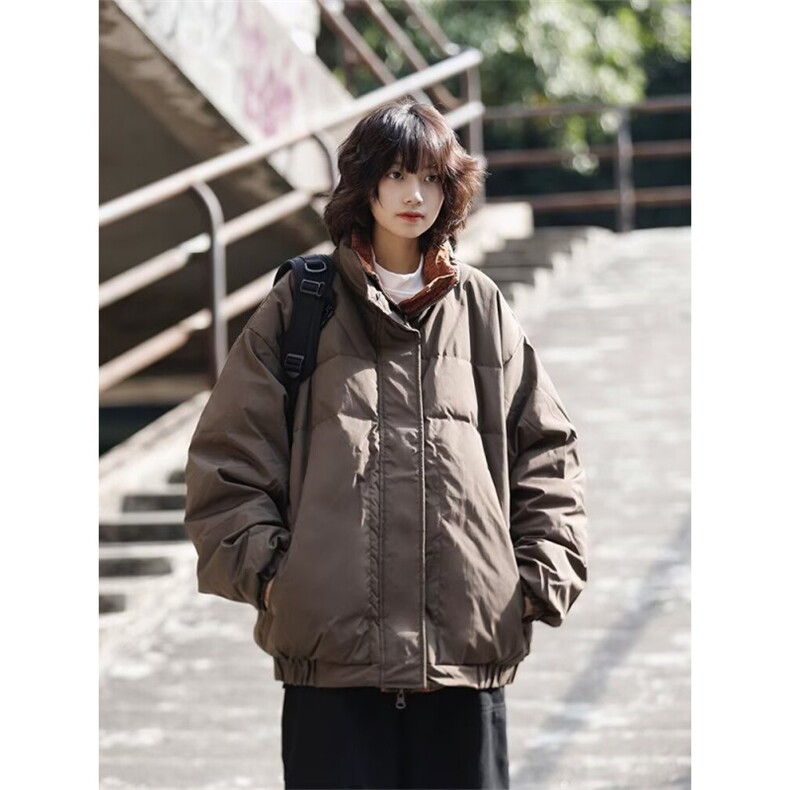 冬季新款ins面包服男女款韩版宽松双面穿棉服保暖外套潮MF384-P87,男装棉衣,星座412-3
