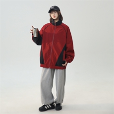 JK5003/P65秋装款个性撞色设计立领飞行员夹克男潮流上衣外套，男装夹克，电商A141