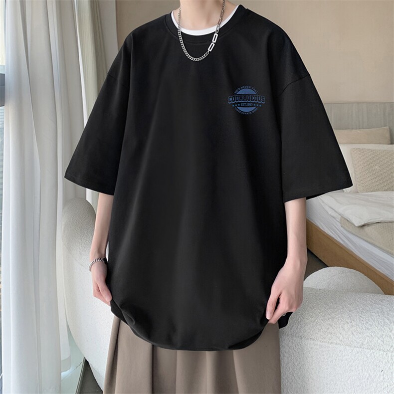 230g重磅纯棉短袖t恤男大码半袖半截袖DX17395-P20,男装T恤,电商A040