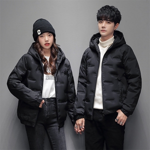 冬装通道布短款情侣潮流时尚羽绒服学生校服定制情侣外套9813-P90图片