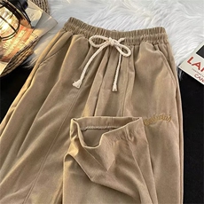 灯芯绒男裤子春款oversize美式高街vibe潮痞帅炸街休闲裤AK75-P35，男装休闲裤，星座1008