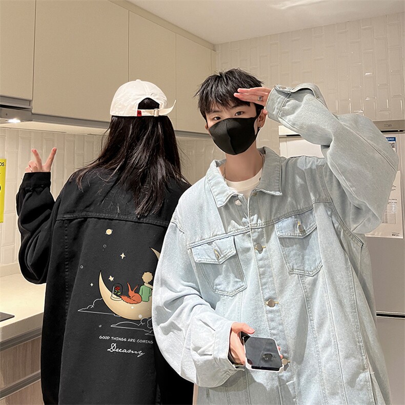 牛仔夹克男大码牛仔外套男茄克NJ77416-P60,男装工装外套,电商A040