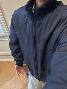 现货 26春装美拉德立领飞行夹克纯色复古廓形高街棒球服外套图片