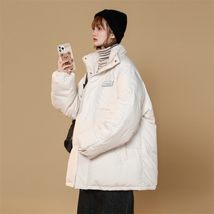 2025冬季新款中性简约百搭棉服加厚棉袄女XZ102A-4-5201-P85图片