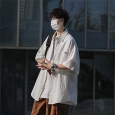 夏季新款衬衫潮流慵懒男方领衬衫JC585P38，男装衬衫，星座1116-2