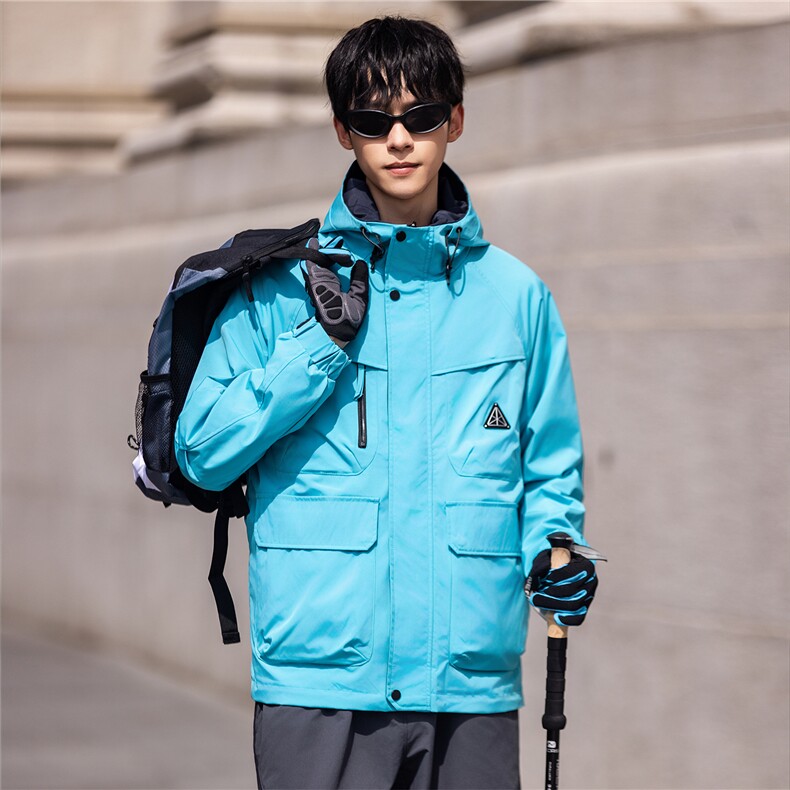 2025新款派克服工装连帽三防外套双面穿休闲夹克F0926-P100控199,男装夹克,电商D215