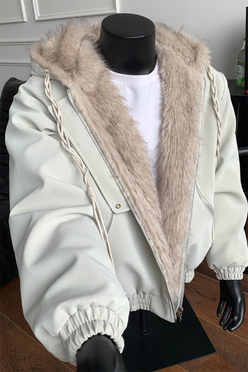 美式复古座山雕连帽棉服加厚保暖夹克宽松外套XZ514-2-25104-P128,男装夹克,星座514-2(原B239)