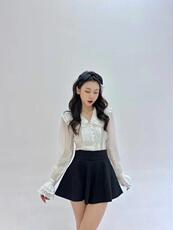 高腰百搭A字裙裤，其它，HE