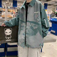 韩版潮流宽松休闲夹克日系上衣美式潮牌风衣外套男W3637-P45，男装夹克，星座512-2