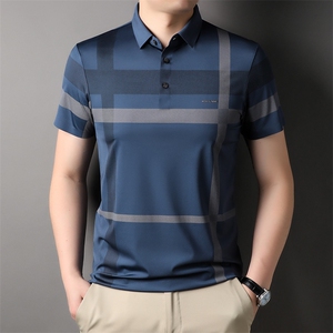 中年爸爸夏装新款短袖t恤保罗polo衫上衣服夏季薄款商务休闲男装图片
