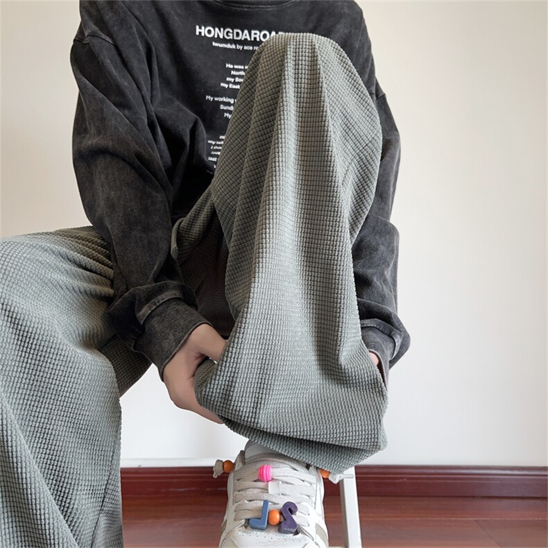 K2478特批35控58秋季灯芯绒裤子男休闲直筒裤百搭宽松男裤，男装休闲裤，电商D229A