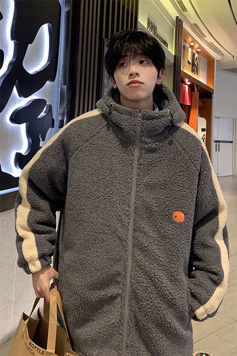 XZ213-MY16-P128控148港风ins潮牌日系羊羔毛情侣青少年棉服棉袄,男装棉衣,星座213