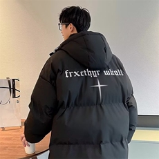 M8801简约流行气质感设计棉服新款连帽保暖外套时尚潮流，男装棉衣，星座308A-1（原309B-1）