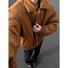 冬季新款2024飞行员夹克加厚棉衣美式短款翻领棉服外套S375-特P88，男装夹克，电商A233-1