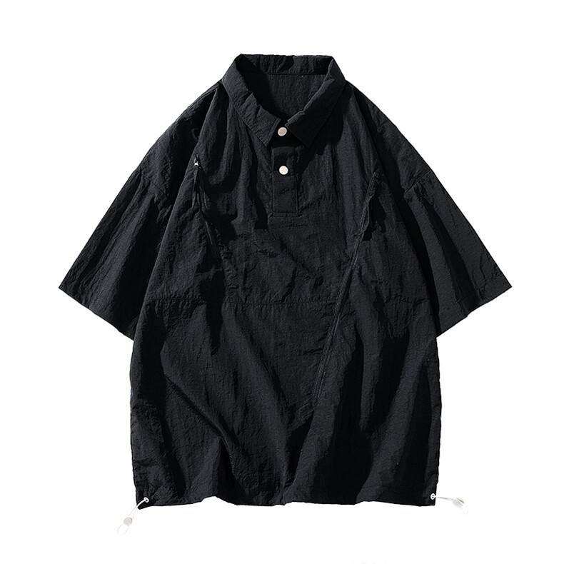 夏季潮流休闲衬衣宽松大码短袖衬衫A161-1704-P40,男装衬衫,电商A161