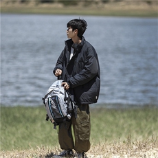 M8005-P75冬季日系ins复古保暖宽松立领棉衣，男装棉衣，星座1501-1