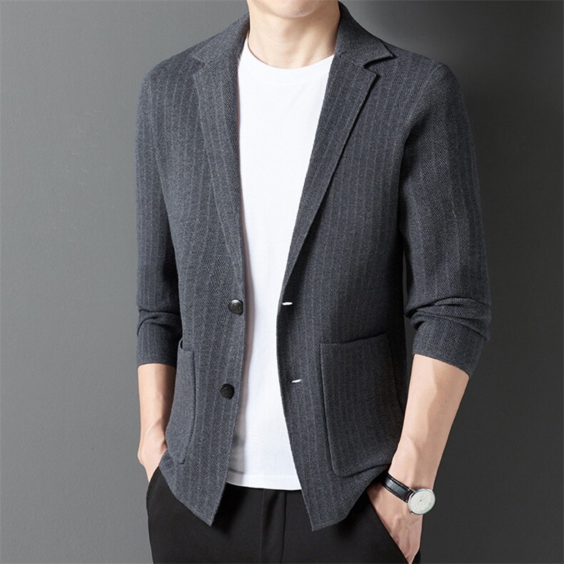 BSS193秋冬新款2023年男士长袖针织衫开衫休闲打底衫毛衣P140,男装针织衫/毛衣,电商B360