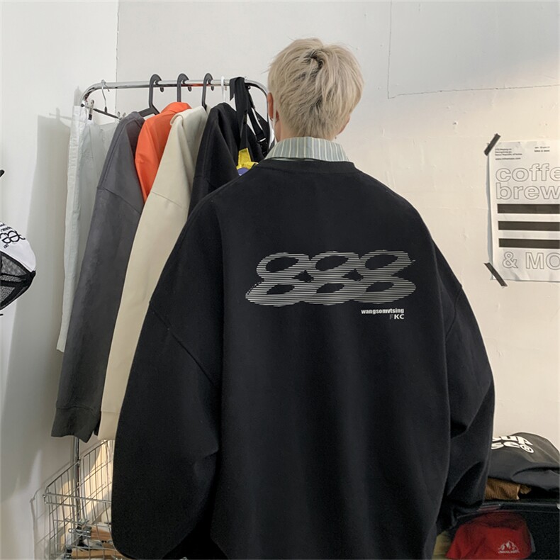 特P25控48 秋冬新款男士圆领卫衣宽松休闲日常百搭上衣WQ2423图片