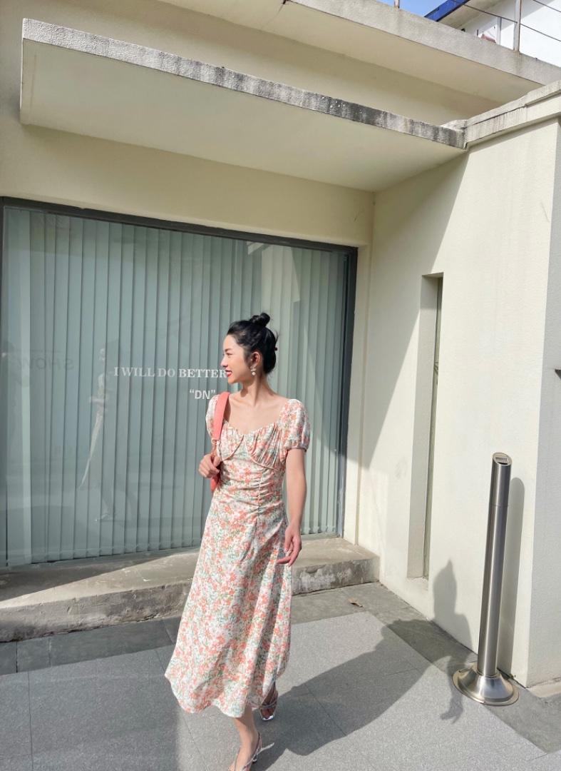 【现货】韩罩杯碎花连衣裙,女装连衣裙,欧尼蒂