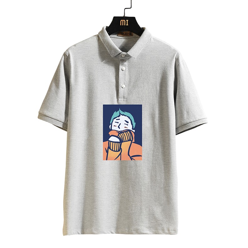 PL57042-P35翻领短袖polo衫男大码胖子半袖t恤男有领保罗衫,男装Polo衫,电商A040A