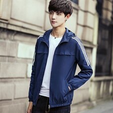 A003-932-P40秋冬季新品连帽夹克男外套潮TIM内景，男装夹克，电商A003