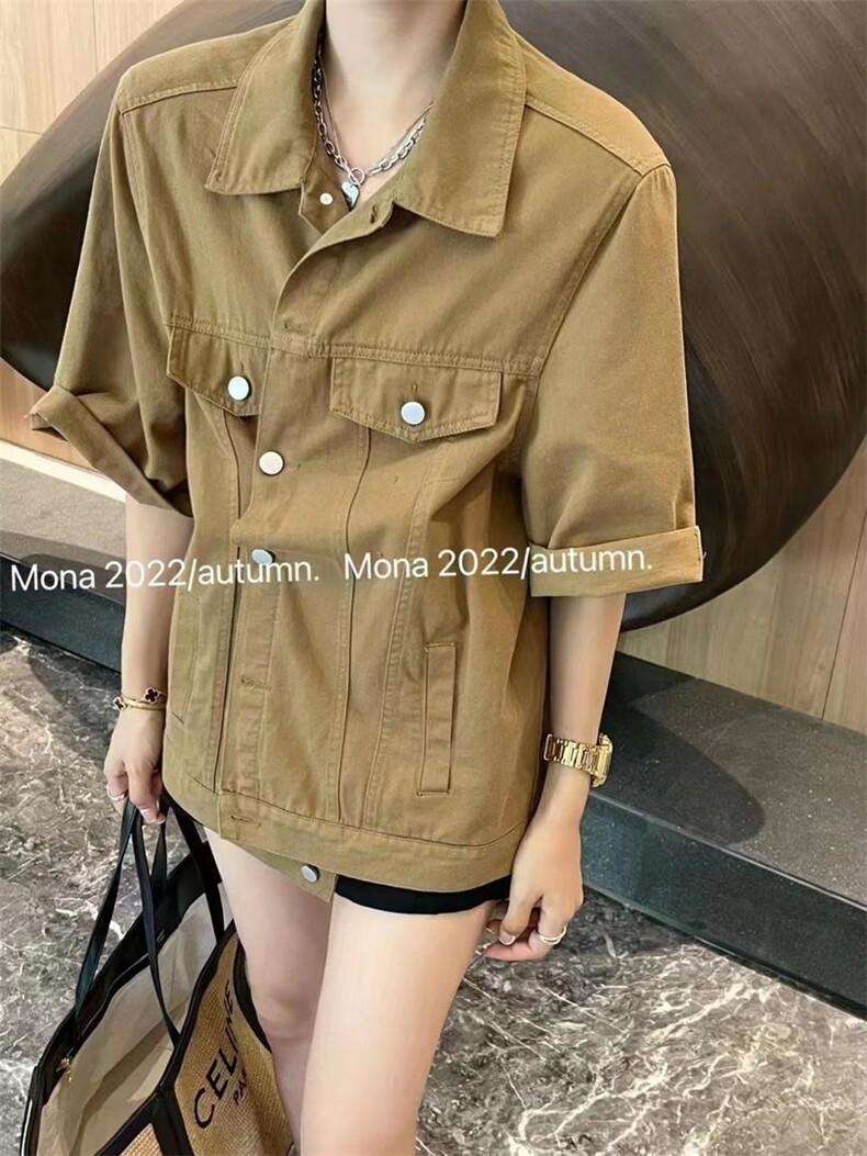 彩色牛仔小外套，其它，肆尔