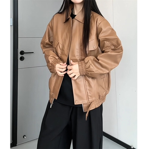 cleanfit皮衣外套男春秋季美式街头感穿搭夹克25XJ55280特批60图片