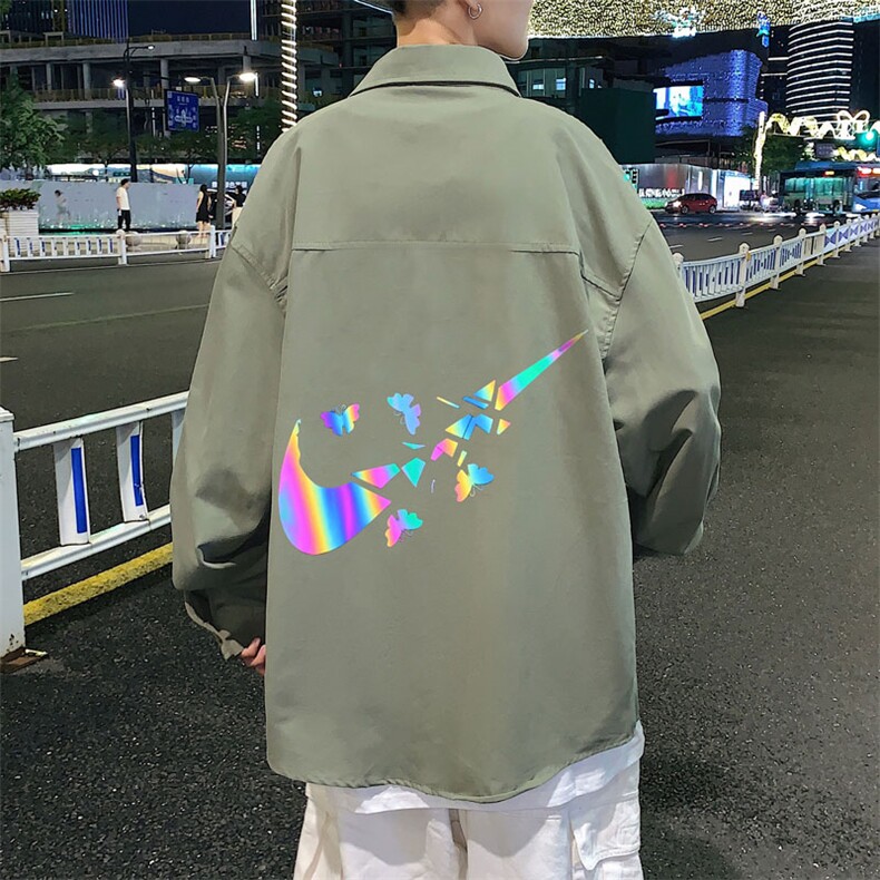 春季长袖衬衫男宽松港风衬衣男外套男CSCS270-P40图片