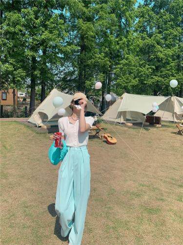 【现货】夏季新品阔腿西装裤，女装休闲裤，F/TU