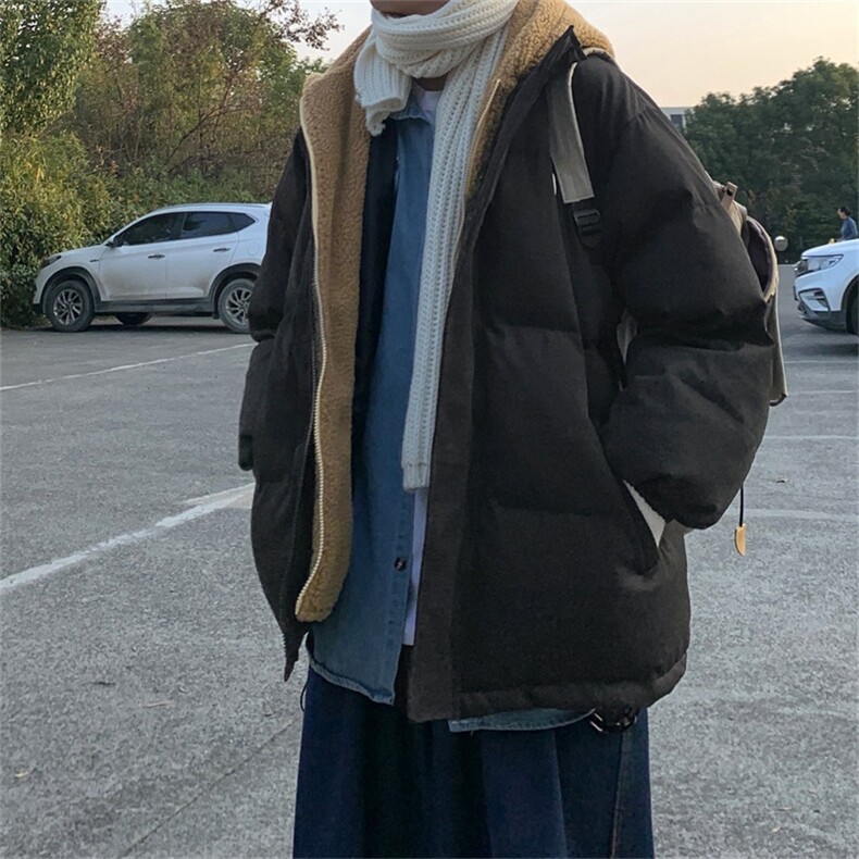 B225-W1016-X158-P126-聚酯纤维-假两件羊糕毛棉衣-大量现货,男装棉衣,电商B225
