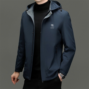 棉服男士加厚中款外套冬季可脱卸帽棉衣中年爸爸冬装JZW2320-P175图片