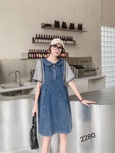 薄料牛仔休闲裙图片