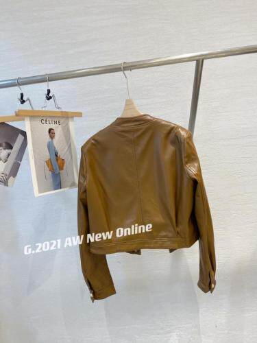 现货进口皮质小皮衣外套均码2色，女装皮衣，G